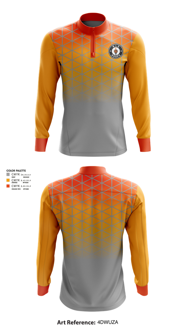 Quarter Zip Jacket, KLS Hoops, Men's Basketball, Teamtime, Team time, sublimation, custom sports apparel, team uniforms, spirit wear, spiritwear, sports uniforms, custom shirts, team store, custom team store, fundraiser sports, apparel fundraiser