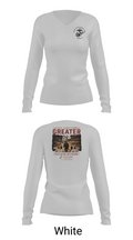 RSS MCDONOUGH 86857630 Women's Long Sleeve V-neck Shirt - 11