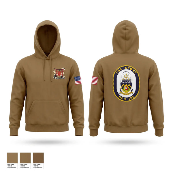 Hoodie, USS Dewey DDG 105, Navy, Teamtime, Team time, sublimation, custom sports apparel, team uniforms, spirit wear, spiritwear, sports uniforms, custom shirts, team store, custom team store, fundraiser sports, apparel fundraiser