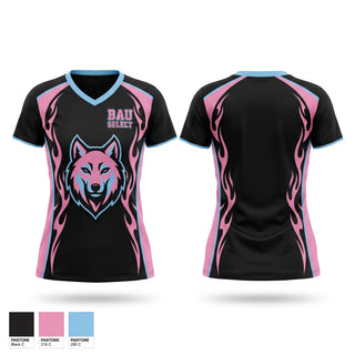 Womens Short Sleeve Vneck Shirt, BAU SELECT, Men's Basketball, Teamtime, Team time, sublimation, custom sports apparel, team uniforms, spirit wear, spiritwear, sports uniforms, custom shirts, team store, custom team store, fundraiser sports, apparel fundraiser