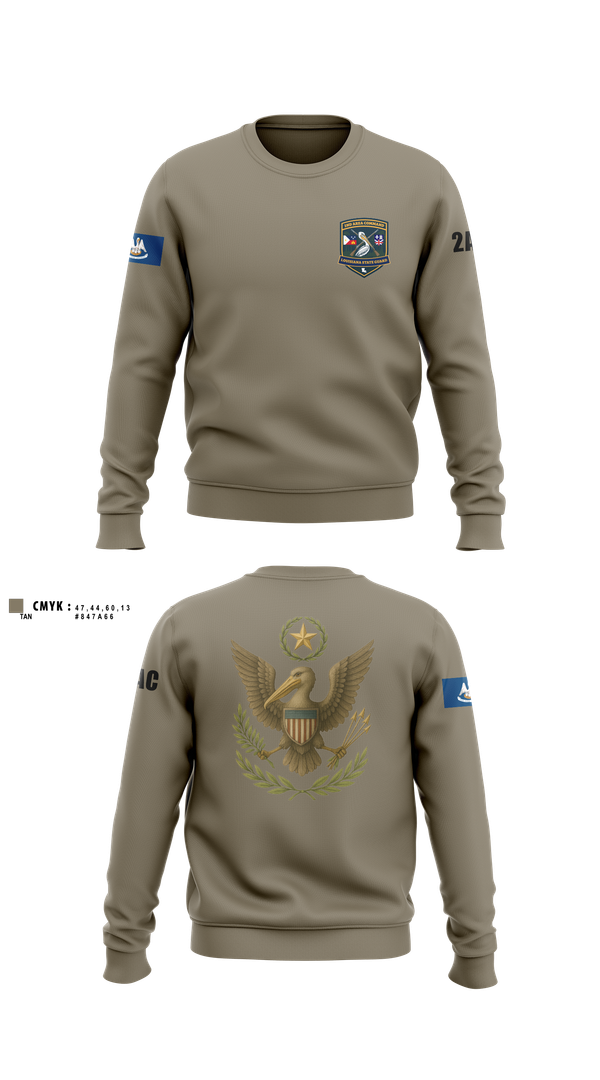 Crew Neck Sweatshirt, 2nd Area Command (LASG), , Teamtime, Team time, sublimation, custom sports apparel, team uniforms, spirit wear, spiritwear, sports uniforms, custom shirts, team store, custom team store, fundraiser sports, apparel fundraiser
