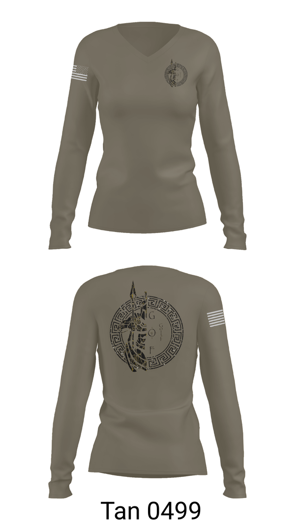 Womens Long Sleeve Vneck Shirt, GOLF, , Teamtime, Team time, sublimation, custom sports apparel, team uniforms, spirit wear, spiritwear, sports uniforms, custom shirts, team store, custom team store, fundraiser sports, apparel fundraiser