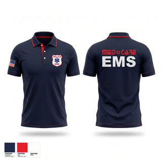 Short Sleeve Performance Polo, MedCare EMS, EMS/EMT, Teamtime, Team time, sublimation, custom sports apparel, team uniforms, spirit wear, spiritwear, sports uniforms, custom shirts, team store, custom team store, fundraiser sports, apparel fundraiser