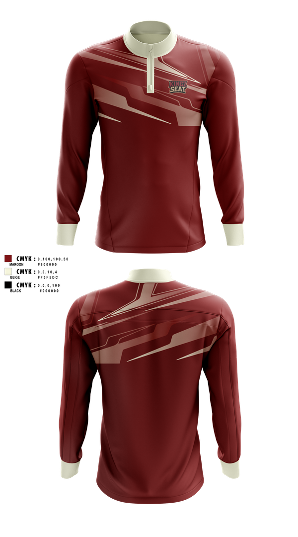 Quarter Zip Jacket, Kingz seat, E-Sports, Teamtime, Team time, sublimation, custom sports apparel, team uniforms, spirit wear, spiritwear, sports uniforms, custom shirts, team store, custom team store, fundraiser sports, apparel fundraiser