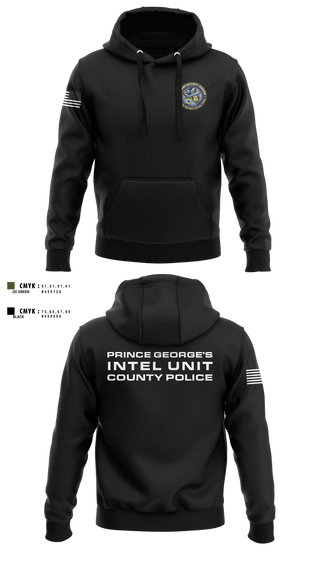 Hoodie, Prince George's County Police Homeland Security Intelligence Unit, Police, Teamtime, Team time, sublimation, custom sports apparel, team uniforms, spirit wear, spiritwear, sports uniforms, custom shirts, team store, custom team store, fundraiser sports, apparel fundraiser
