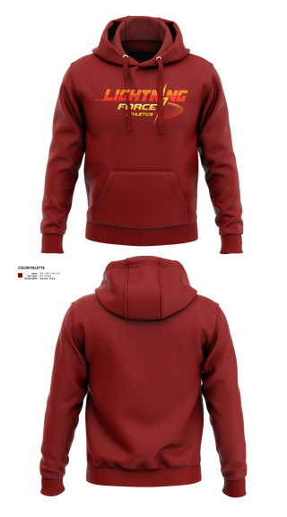 Hoodie, Lightning Force Athletics, Track & Field, Teamtime, Team time, sublimation, custom sports apparel, team uniforms, spirit wear, spiritwear, sports uniforms, custom shirts, team store, custom team store, fundraiser sports, apparel fundraiser