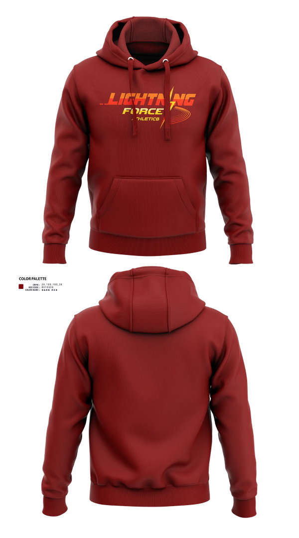 Hoodie, Lightning Force Athletics, Track & Field, Teamtime, Team time, sublimation, custom sports apparel, team uniforms, spirit wear, spiritwear, sports uniforms, custom shirts, team store, custom team store, fundraiser sports, apparel fundraiser