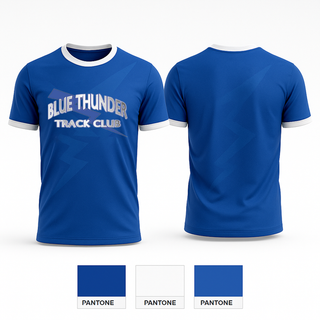 Short Sleeve Performance Shirt, Blue Thunder, Track & Field, Teamtime, Team time, sublimation, custom sports apparel, team uniforms, spirit wear, spiritwear, sports uniforms, custom shirts, team store, custom team store, fundraiser sports, apparel fundraiser