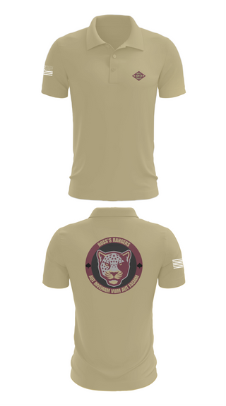 Short Sleeve Performance Polo, Ross Rangers, Army, Teamtime, Team time, sublimation, custom sports apparel, team uniforms, spirit wear, spiritwear, sports uniforms, custom shirts, team store, custom team store, fundraiser sports, apparel fundraiser