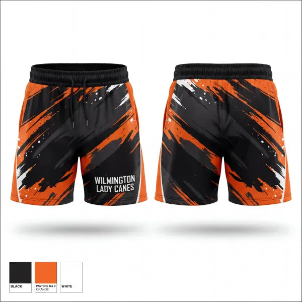 Athletic Shorts With Pockets, Wilmington lady canes, Softball, Teamtime, Team time, sublimation, custom sports apparel, team uniforms, spirit wear, spiritwear, sports uniforms, custom shirts, team store, custom team store, fundraiser sports, apparel fundraiser
