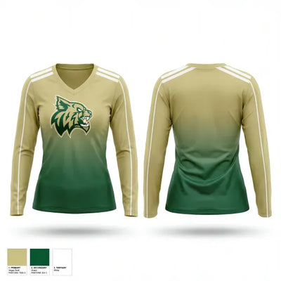 Chisago Lakes High School Tennis 5991454 Women's Long Sleeve V-neck Shirt - 1