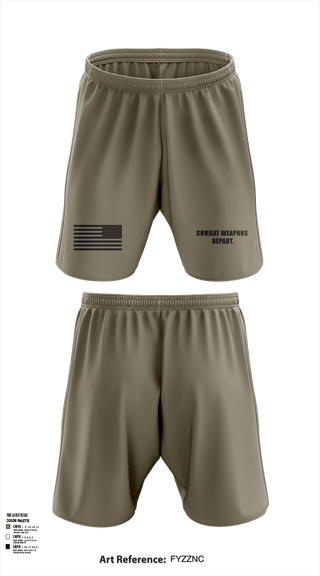 Athletic Shorts With Pockets, Combat Weapons Depart., , Teamtime, Team time, sublimation, custom sports apparel, team uniforms, spirit wear, spiritwear, sports uniforms, custom shirts, team store, custom team store, fundraiser sports, apparel fundraiser