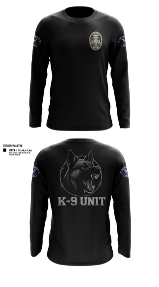 Long Sleeve Performance Shirt, Farmersville PD, Police, Teamtime, Team time, sublimation, custom sports apparel, team uniforms, spirit wear, spiritwear, sports uniforms, custom shirts, team store, custom team store, fundraiser sports, apparel fundraiser
