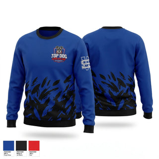 Crew Neck Sweatshirt, Top Dog Wrestling Academy, Wrestling, Teamtime, Team time, sublimation, custom sports apparel, team uniforms, spirit wear, spiritwear, sports uniforms, custom shirts, team store, custom team store, fundraiser sports, apparel fundraiser