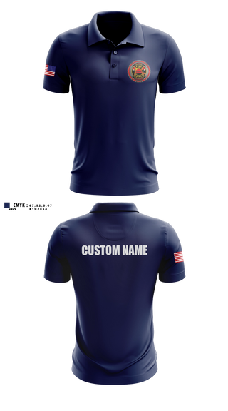 Short Sleeve Performance Polo, Klawock VFD, Fire Department, Teamtime, Team time, sublimation, custom sports apparel, team uniforms, spirit wear, spiritwear, sports uniforms, custom shirts, team store, custom team store, fundraiser sports, apparel fundraiser