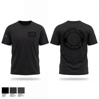 Old School Cotton Feel Shirt, Horicon Police Department, Police, Teamtime, Team time, sublimation, custom sports apparel, team uniforms, spirit wear, spiritwear, sports uniforms, custom shirts, team store, custom team store, fundraiser sports, apparel fundraiser