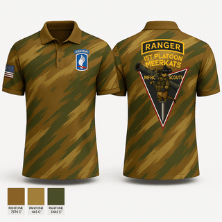 Long Sleeve Performance Polo, Meerkats 173rd, Army, Teamtime, Team time, sublimation, custom sports apparel, team uniforms, spirit wear, spiritwear, sports uniforms, custom shirts, team store, custom team store, fundraiser sports, apparel fundraiser