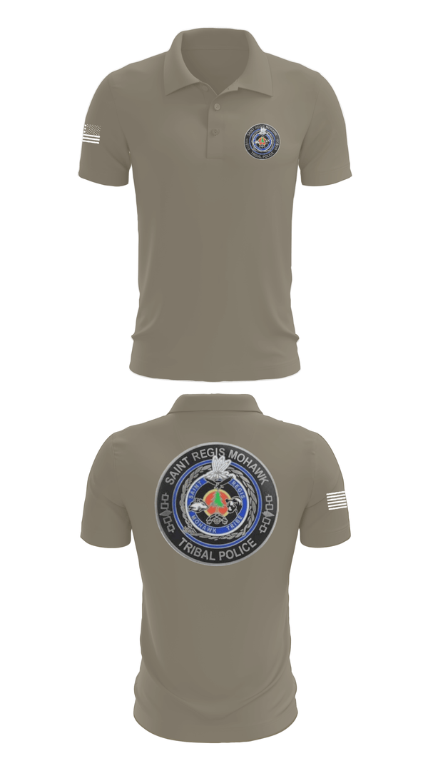 Short Sleeve Performance Polo, Saint Regis Mohawk Tribal Police, Police, Teamtime, Team time, sublimation, custom sports apparel, team uniforms, spirit wear, spiritwear, sports uniforms, custom shirts, team store, custom team store, fundraiser sports, apparel fundraiser