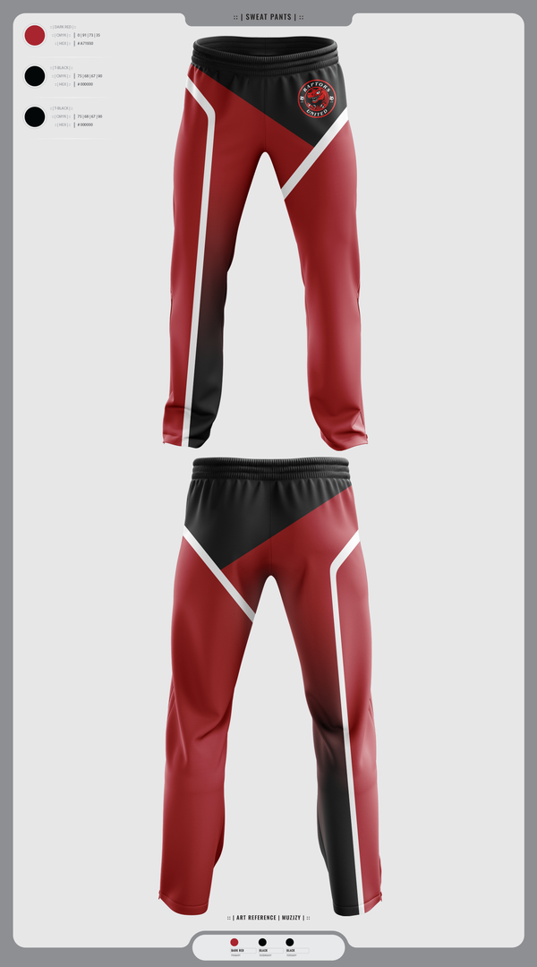 Sweatpants, Raptors United, Men's Soccer, Teamtime, Team time, sublimation, custom sports apparel, team uniforms, spirit wear, spiritwear, sports uniforms, custom shirts, team store, custom team store, fundraiser sports, apparel fundraiser
