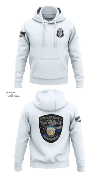 Hoodie, Metropolitan Bureau Of Investigation, Police, Teamtime, Team time, sublimation, custom sports apparel, team uniforms, spirit wear, spiritwear, sports uniforms, custom shirts, team store, custom team store, fundraiser sports, apparel fundraiser
