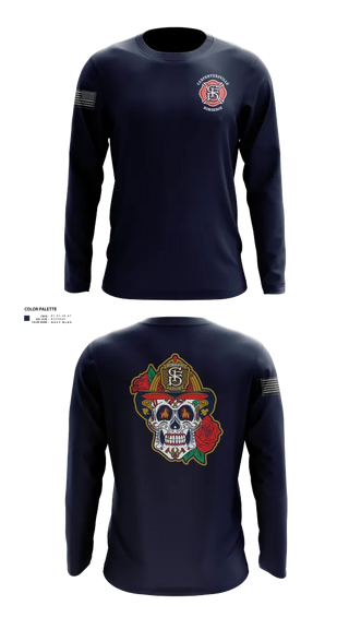 Long Sleeve Performance Shirt, Carpentersville Fire Department, Fire Department, Teamtime, Team time, sublimation, custom sports apparel, team uniforms, spirit wear, spiritwear, sports uniforms, custom shirts, team store, custom team store, fundraiser sports, apparel fundraiser