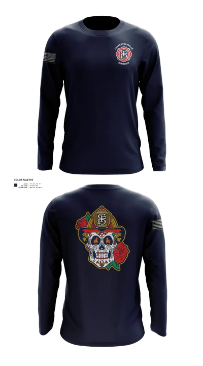 Carpentersville Fire Department 52158463 Long Sleeve Performance Shirt 22