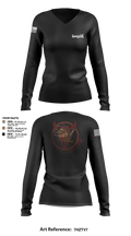 B Co. 2-147 87495418 Women's Long Sleeve V-neck Shirt - 10