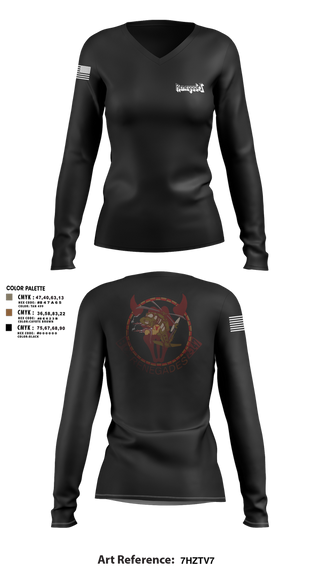 Womens Long Sleeve Vneck Shirt, B Co. 2-147, , Teamtime, Team time, sublimation, custom sports apparel, team uniforms, spirit wear, spiritwear, sports uniforms, custom shirts, team store, custom team store, fundraiser sports, apparel fundraiser