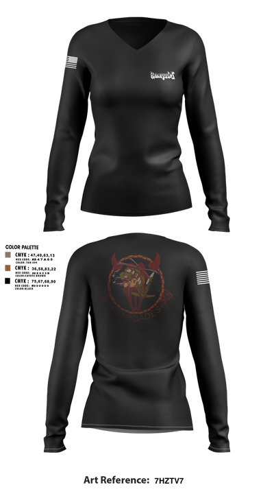 B Co. 2-147 87495418 Women's Long Sleeve V-neck Shirt - 10