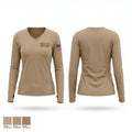 PARMA FIRE WILDLAND Women's Long Sleeve V-neck Shirt - 1