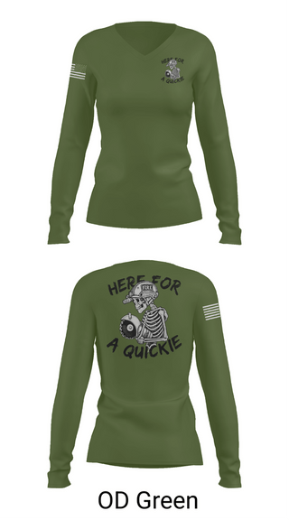 Womens Long Sleeve Vneck Shirt, 812 CES, Air Force, Teamtime, Team time, sublimation, custom sports apparel, team uniforms, spirit wear, spiritwear, sports uniforms, custom shirts, team store, custom team store, fundraiser sports, apparel fundraiser