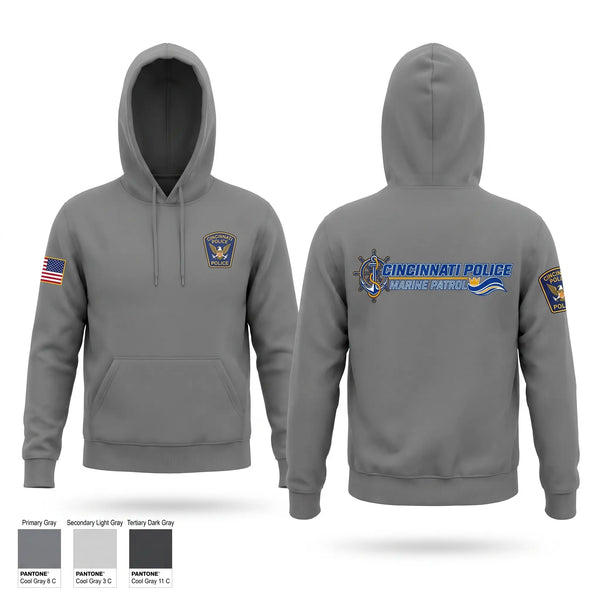 Hoodie, Cincinnati PD Marine Patrol, Police, Teamtime, Team time, sublimation, custom sports apparel, team uniforms, spirit wear, spiritwear, sports uniforms, custom shirts, team store, custom team store, fundraiser sports, apparel fundraiser