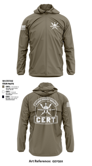 Windbreaker, Albany County Sheriff C.E.R.T., Wrestling, Teamtime, Team time, sublimation, custom sports apparel, team uniforms, spirit wear, spiritwear, sports uniforms, custom shirts, team store, custom team store, fundraiser sports, apparel fundraiser
