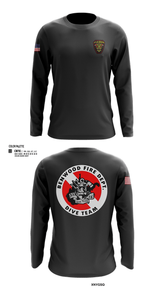 Long Sleeve Performance Shirt, Benwood Fire/dive, Fire Department, Teamtime, Team time, sublimation, custom sports apparel, team uniforms, spirit wear, spiritwear, sports uniforms, custom shirts, team store, custom team store, fundraiser sports, apparel fundraiser