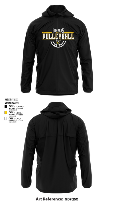 Fulton Hornets Volleyball 2109718 Windbreaker - 1