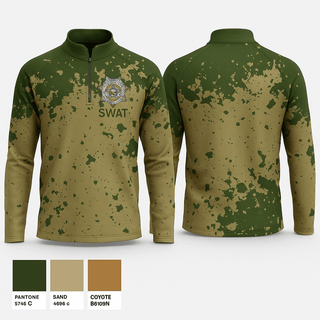 Quarter Zip Jacket, SWAT, Police, Teamtime, Team time, sublimation, custom sports apparel, team uniforms, spirit wear, spiritwear, sports uniforms, custom shirts, team store, custom team store, fundraiser sports, apparel fundraiser