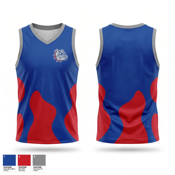 Mens Basketball Jersey, Bulldogs, Men's Basketball, Teamtime, Team time, sublimation, custom sports apparel, team uniforms, spirit wear, spiritwear, sports uniforms, custom shirts, team store, custom team store, fundraiser sports, apparel fundraiser