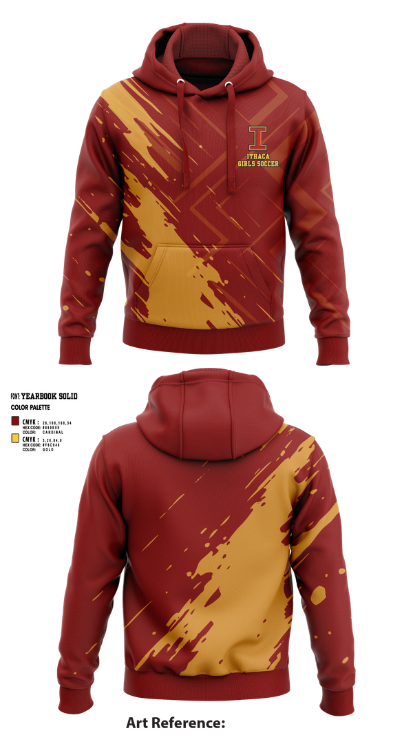 Hoodie, Ithaca Girls Soccer, Women's Soccer, Teamtime, Team time, sublimation, custom sports apparel, team uniforms, spirit wear, spiritwear, sports uniforms, custom shirts, team store, custom team store, fundraiser sports, apparel fundraiser