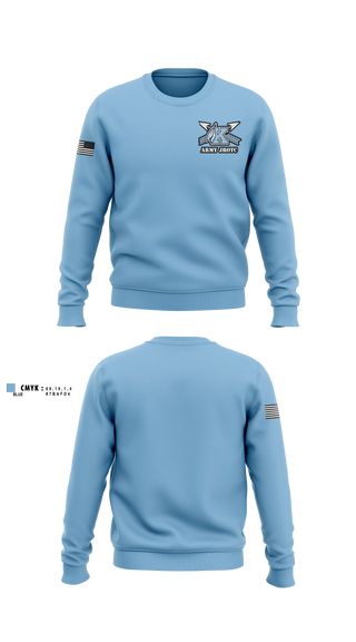 Crew Neck Sweatshirt, Kankakee JROTC, Army, Teamtime, Team time, sublimation, custom sports apparel, team uniforms, spirit wear, spiritwear, sports uniforms, custom shirts, team store, custom team store, fundraiser sports, apparel fundraiser