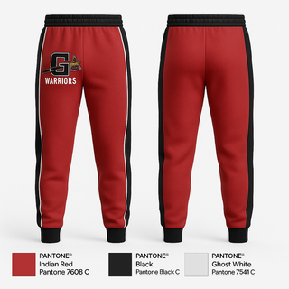 Joggers, Warriors, Men's Lacrosse, Teamtime, Team time, sublimation, custom sports apparel, team uniforms, spirit wear, spiritwear, sports uniforms, custom shirts, team store, custom team store, fundraiser sports, apparel fundraiser