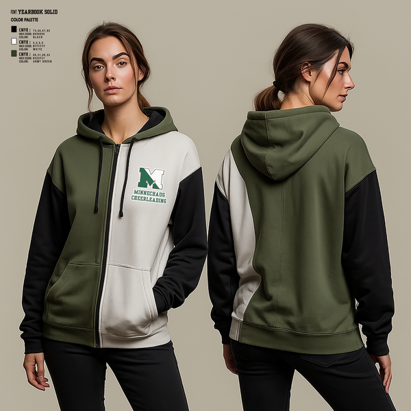 Hoodie, Minnechaug Regional High School Cheer, Cheer, Teamtime, Team time, sublimation, custom sports apparel, team uniforms, spirit wear, spiritwear, sports uniforms, custom shirts, team store, custom team store, fundraiser sports, apparel fundraiser