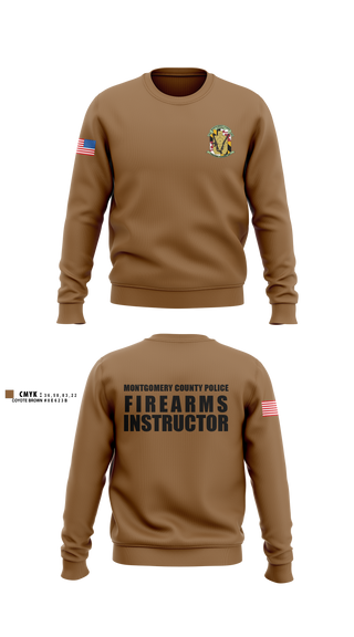 Crew Neck Sweatshirt, Montgomery County Police Department - Firearms Training Unit, Police, Teamtime, Team time, sublimation, custom sports apparel, team uniforms, spirit wear, spiritwear, sports uniforms, custom shirts, team store, custom team store, fundraiser sports, apparel fundraiser