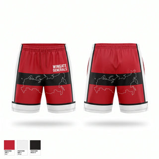 Athletic Shorts With Pockets, Wingate Generals, Cheer, Teamtime, Team time, sublimation, custom sports apparel, team uniforms, spirit wear, spiritwear, sports uniforms, custom shirts, team store, custom team store, fundraiser sports, apparel fundraiser