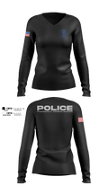 SAO 83764257 Women's Long Sleeve V-neck Shirt - 100