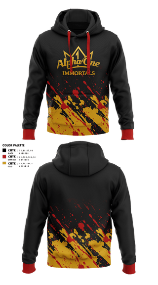 Hoodie, Alpha One Immortals, Softball, Teamtime, Team time, sublimation, custom sports apparel, team uniforms, spirit wear, spiritwear, sports uniforms, custom shirts, team store, custom team store, fundraiser sports, apparel fundraiser