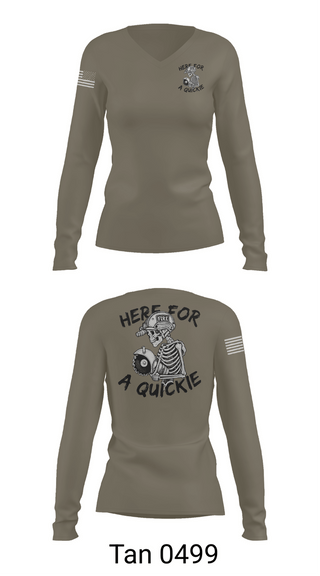 Womens Long Sleeve Vneck Shirt, 812 CES, Air Force, Teamtime, Team time, sublimation, custom sports apparel, team uniforms, spirit wear, spiritwear, sports uniforms, custom shirts, team store, custom team store, fundraiser sports, apparel fundraiser