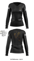 Hateful Hotel 2nd Plt 51321648 Women's Long Sleeve V-neck Shirt - 3