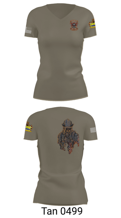 Repair division 53325432 Women's Short Sleeve V-neck Shirt - 65