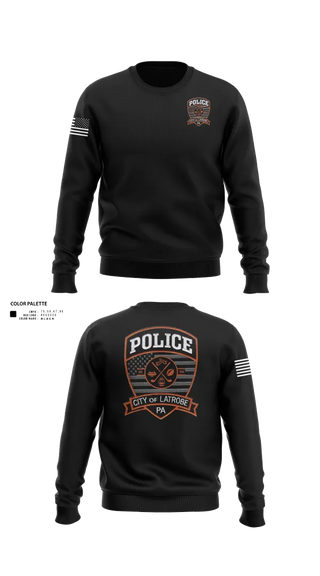 Crew Neck Sweatshirt, City of Latrobe, Police, Teamtime, Team time, sublimation, custom sports apparel, team uniforms, spirit wear, spiritwear, sports uniforms, custom shirts, team store, custom team store, fundraiser sports, apparel fundraiser