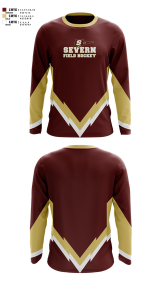Long Sleeve Performance Shirt, Severn School Field Hockey, Field Hockey, Teamtime, Team time, sublimation, custom sports apparel, team uniforms, spirit wear, spiritwear, sports uniforms, custom shirts, team store, custom team store, fundraiser sports, apparel fundraiser